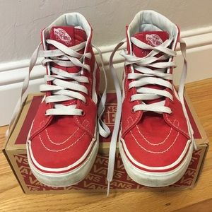 Red high top vans!